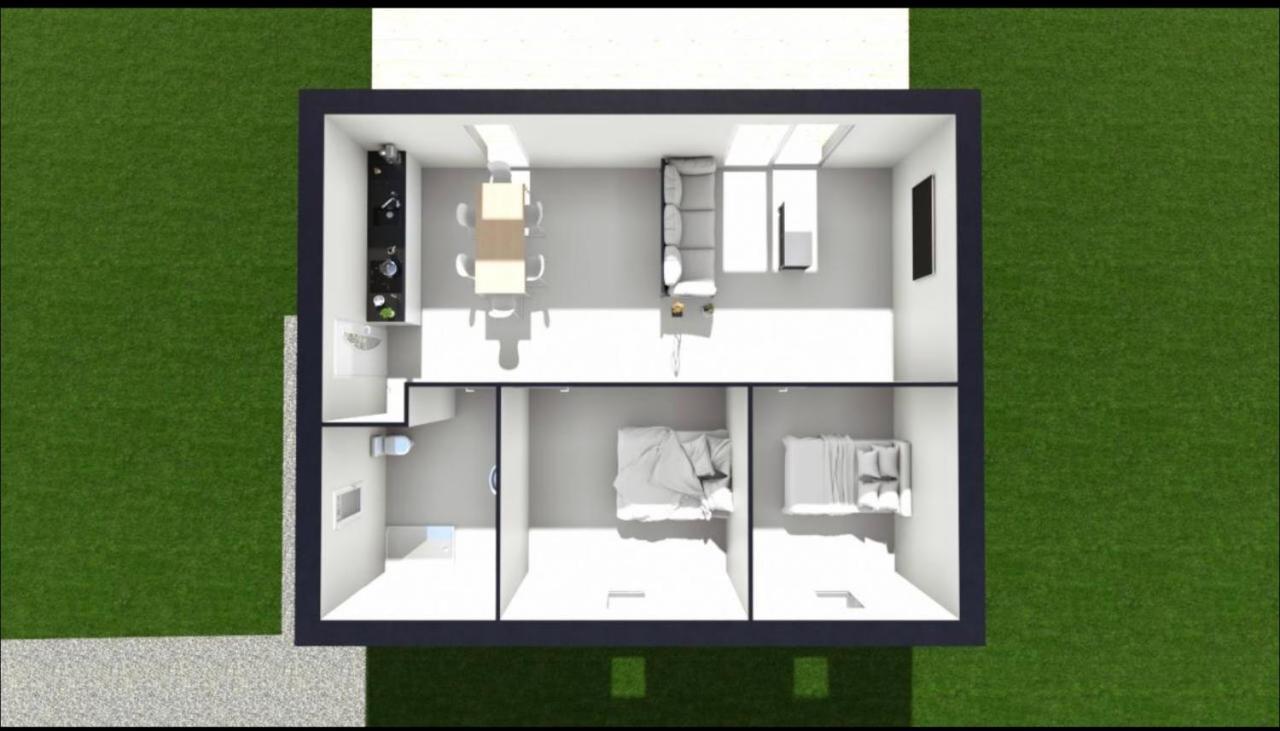Maison Individuelle Neuve Plein Pied Avec Terrasse Et Jardin Clos 10Minutes A Pied De La Plage Кибервиль Экстерьер фото